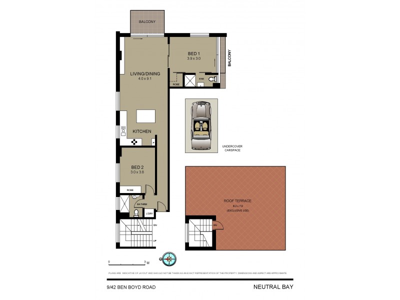 9/42 Ben Boyd Road, Neutral Bay NSW 2089 Floorplan