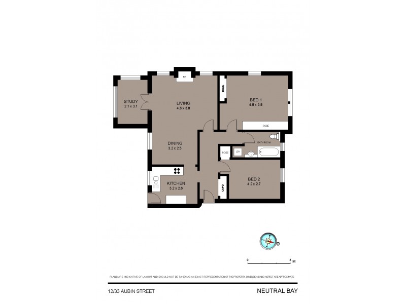 12/33 Aubin Street, Neutral Bay NSW 2089 Floorplan