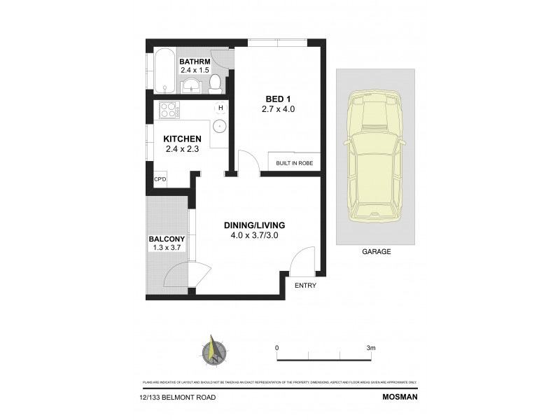 12/133 Belmont Road, Mosman NSW 2088 Floorplan