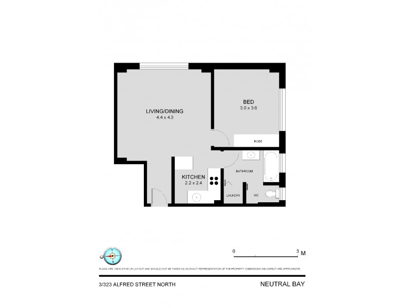 3/323 Alfred Street North, Neutral Bay NSW 2089 Floorplan