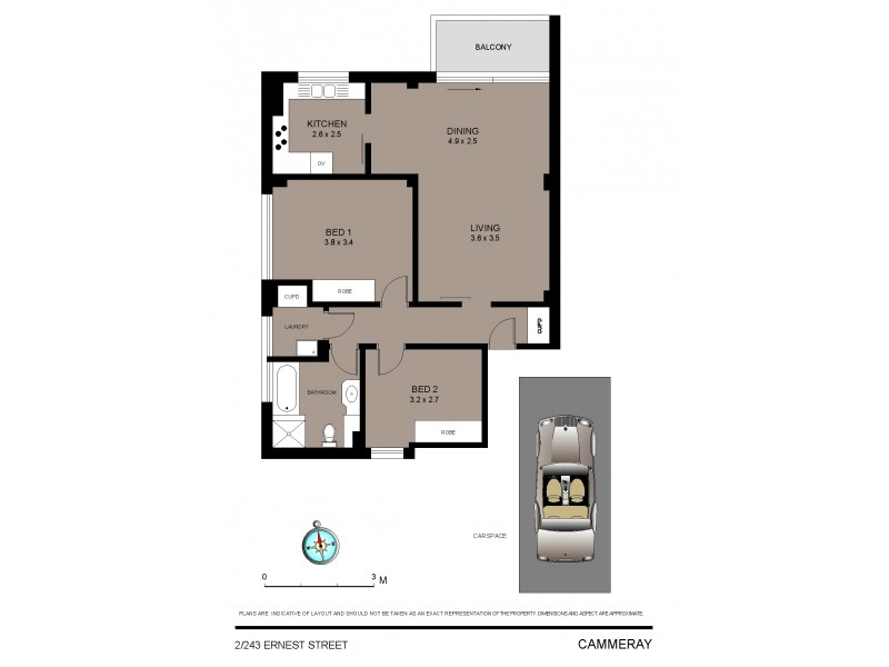 2/243 Ernest Street, Cammeray NSW 2062 Floorplan