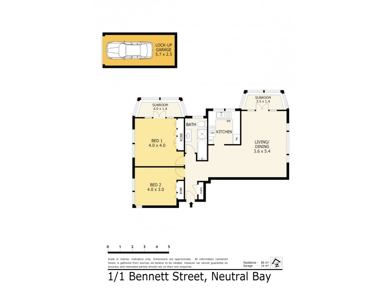 1/1 Bennett Street, Neutral Bay NSW 2089 Floorplan