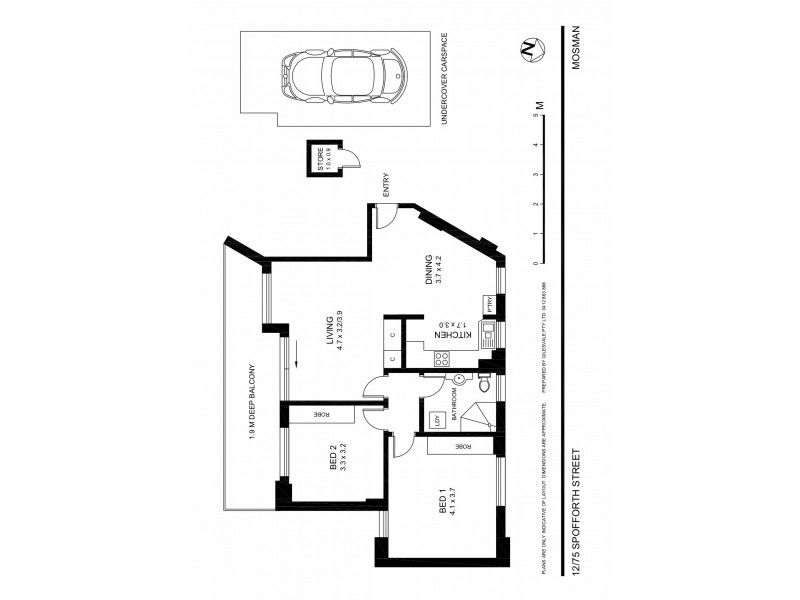 12/75 Spofforth Street, Mosman NSW 2088 Floorplan