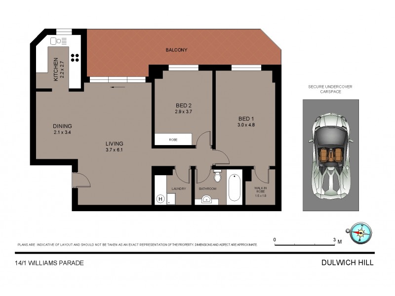 14/1 Williams Parade, Dulwich Hill NSW 2203 Floorplan