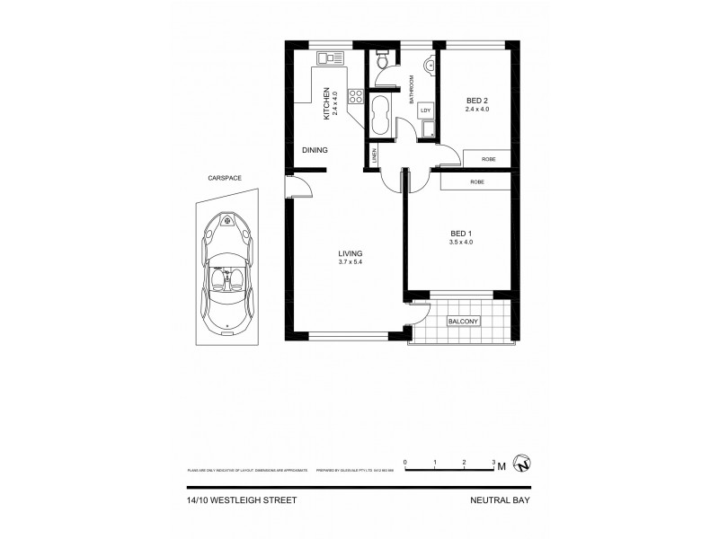 14/10 Westleigh Street, Neutral Bay NSW 2089 Floorplan