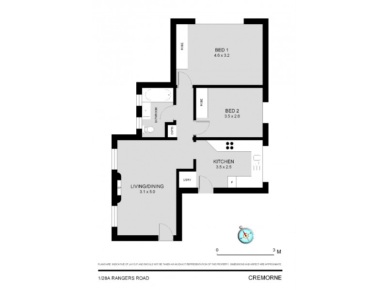 1/28a Rangers Road, Neutral Bay NSW 2089 Floorplan
