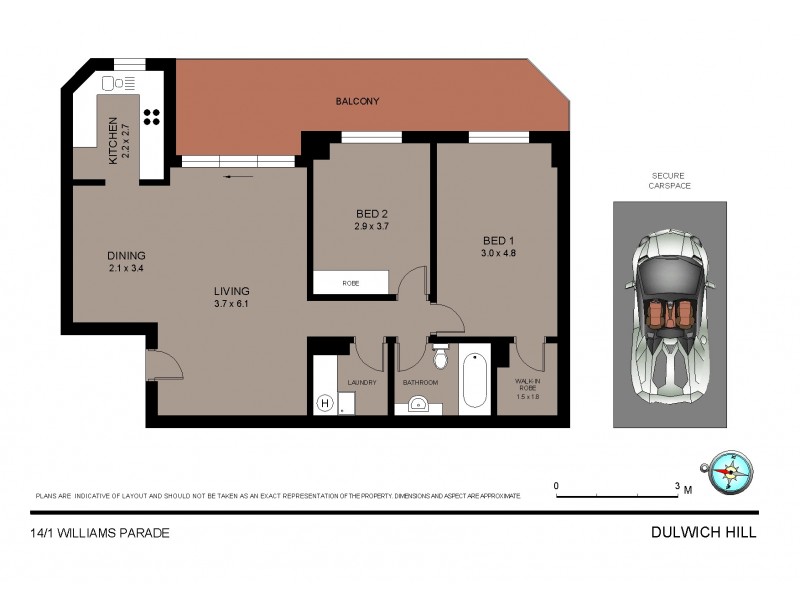 14/1 Williams Parade, Dulwich Hill NSW 2203 Floorplan
