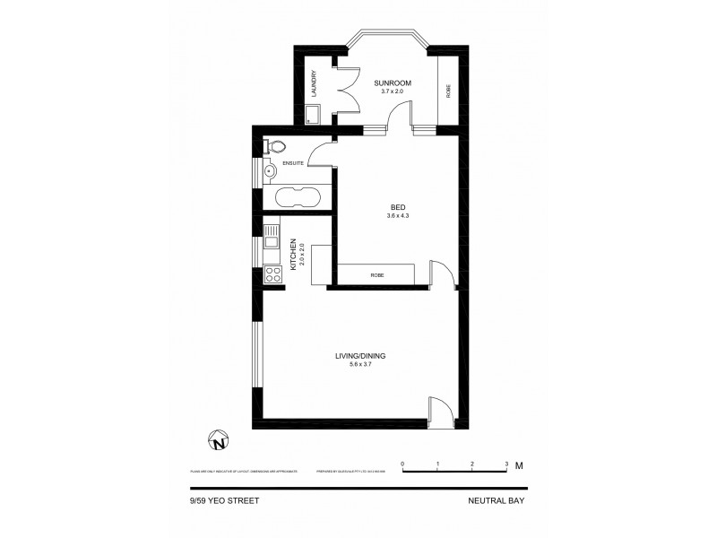 9/59 Yeo Street, Neutral Bay NSW 2089 Floorplan