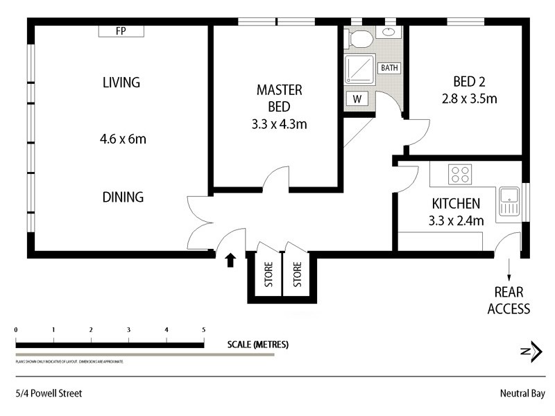 5/4 Powell Street, Neutral Bay NSW 2089 Floorplan