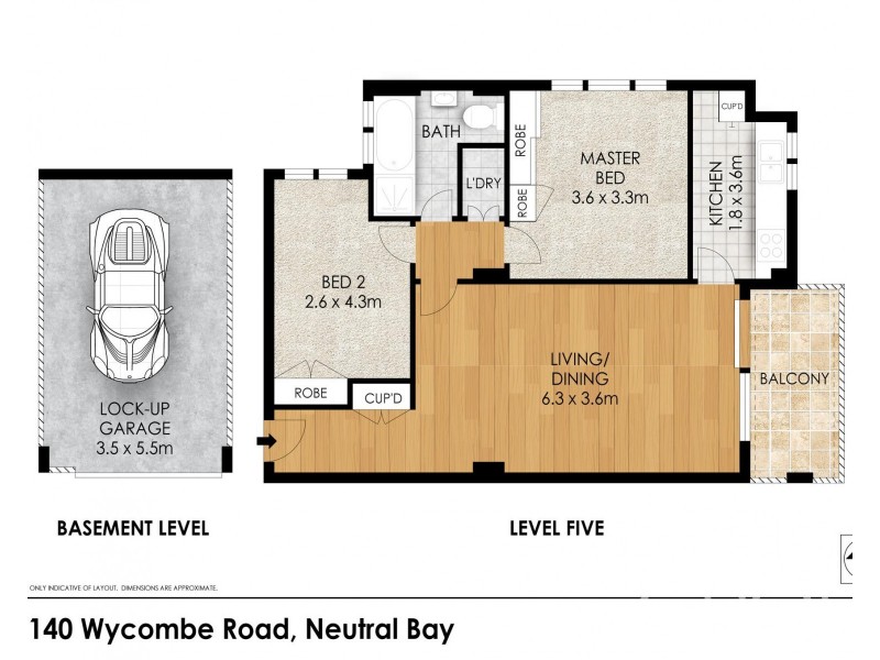 13/140 Wycombe Road, Neutral Bay NSW 2089 Floorplan