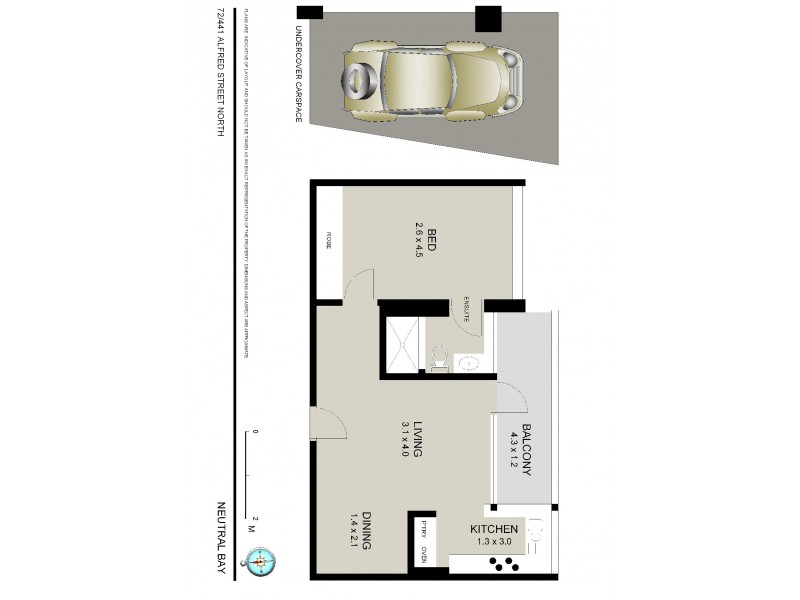 72/441 Alfred Street, Neutral Bay NSW 2089 Floorplan
