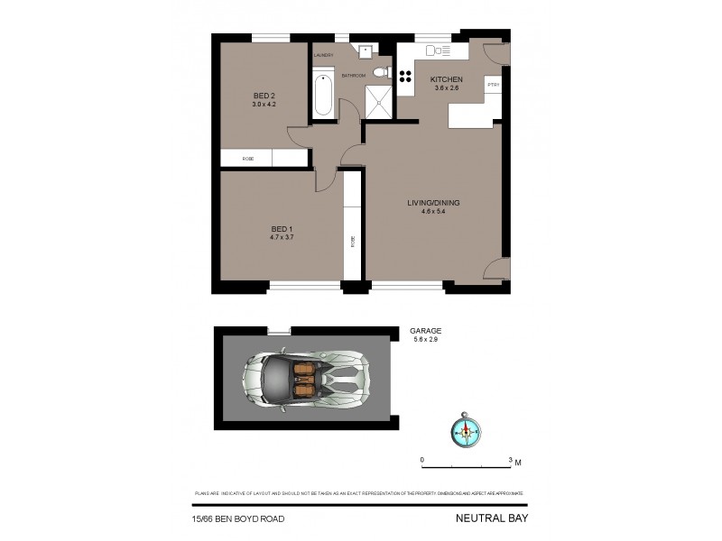 15/66 Ben Boyd Road, Neutral Bay NSW 2089 Floorplan