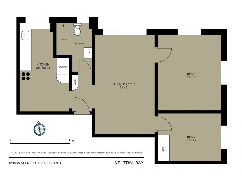 6/339a Alfred St North, Neutral Bay NSW 2089 Floorplan