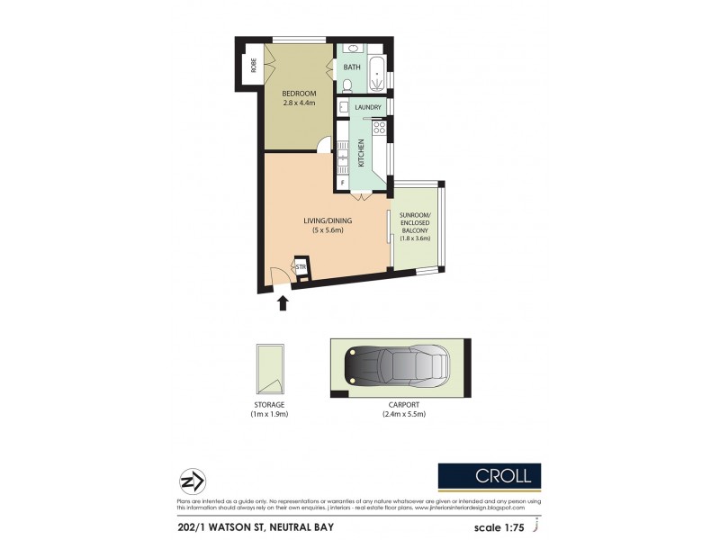202/1 Watson Street, Neutral Bay NSW 2089 Floorplan