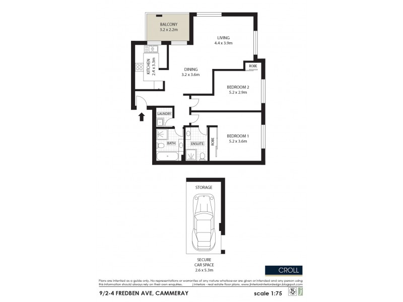 9/2-4 Fredben Avenue, Cammeray NSW 2062 Floorplan