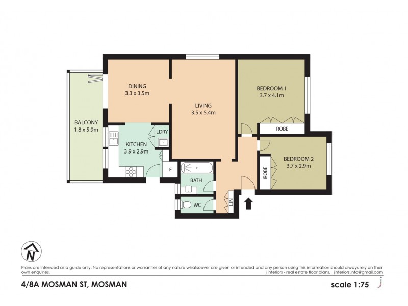 4/8a Mosman Street, Mosman NSW 2088 Floorplan