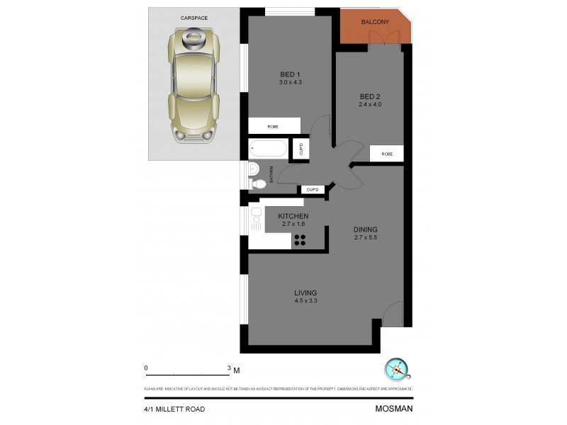 4/1 Millett Road, Mosman NSW 2088 Floorplan