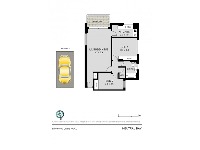 6/140 Wycombe Road, Neutral Bay NSW 2089 Floorplan