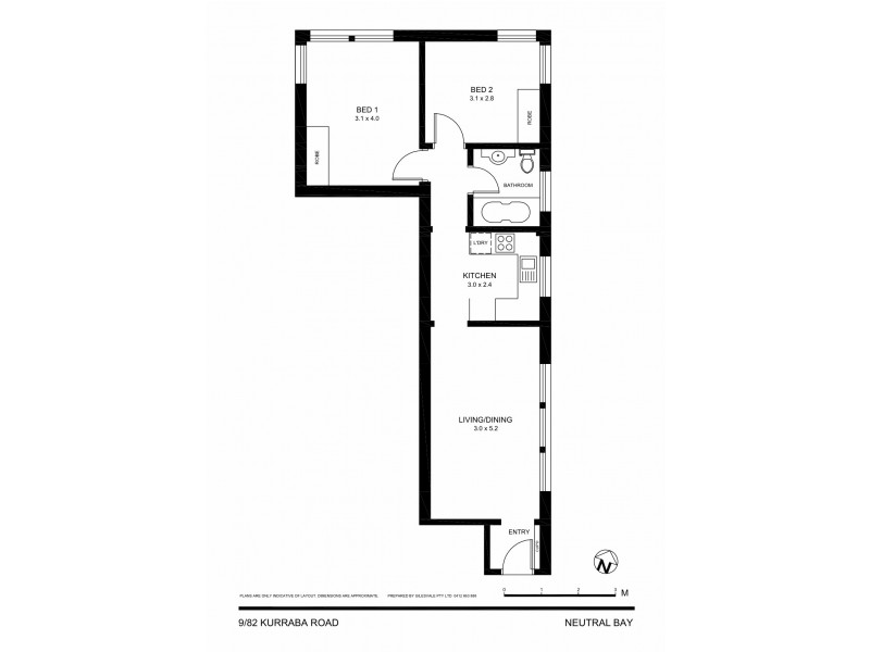 9/82 Kurraba Road, Neutral Bay NSW 2089 Floorplan