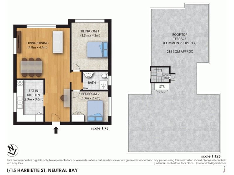1/15 Harriette Street, Neutral Bay NSW 2089 Floorplan