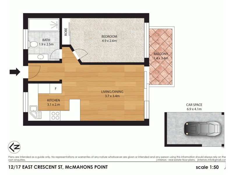 12/17 East Crescent Street, Mcmahons Point NSW 2060 Floorplan