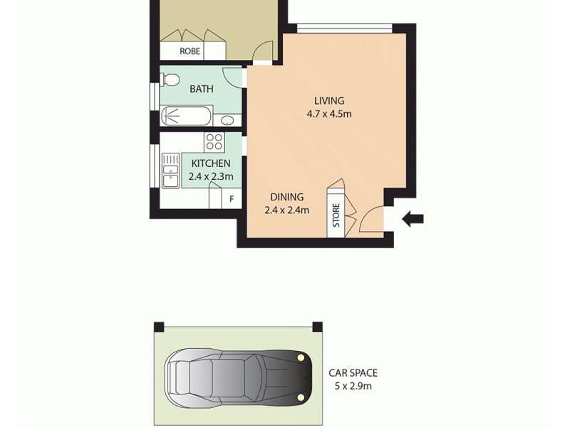 8/17 Harriette Street, Neutral Bay NSW 2089 Floorplan