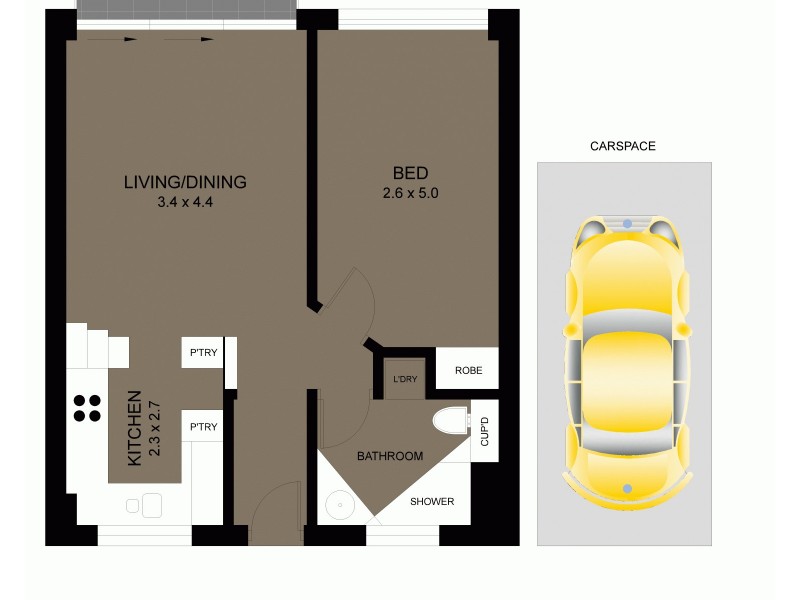 43/17 East Crescent Street, Mcmahons Point NSW 2060 Floorplan