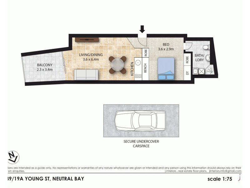 39/19a Young Street, Neutral Bay NSW 2089 Floorplan