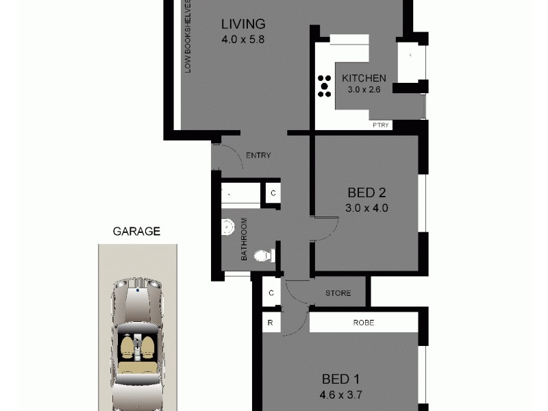 3/106a Cammeray Road, Cammeray NSW 2062 Floorplan