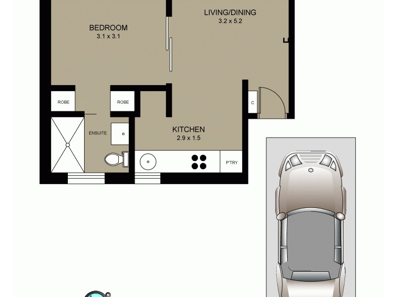 2/24 Melrose Street, Mosman NSW 2088 Floorplan