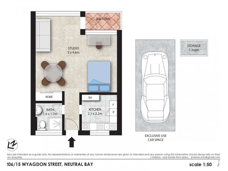 206/15 Wyagdon Street, Neutral Bay NSW 2089 Floorplan