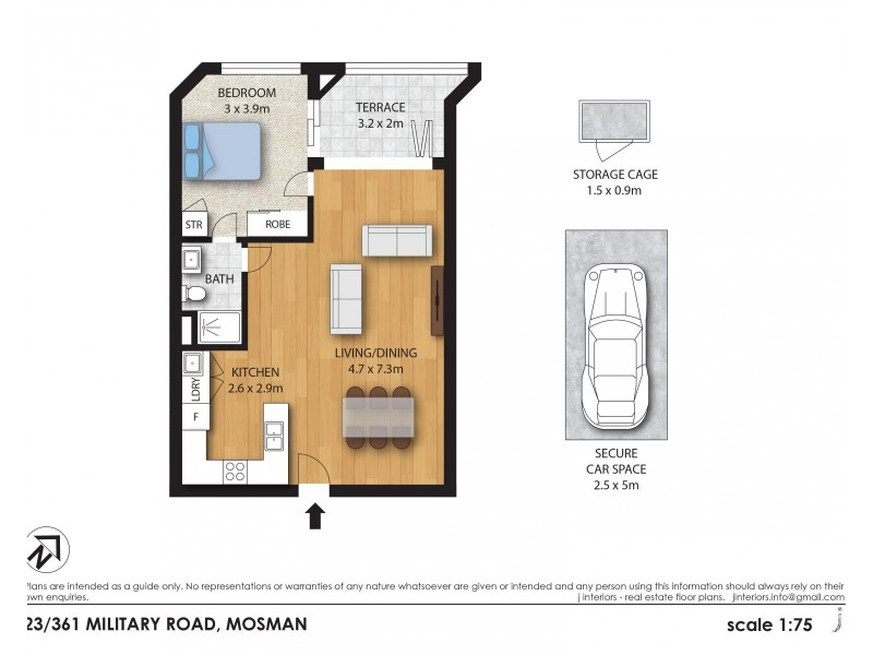 23/361 Military Road, Mosman NSW 2088 Floorplan
