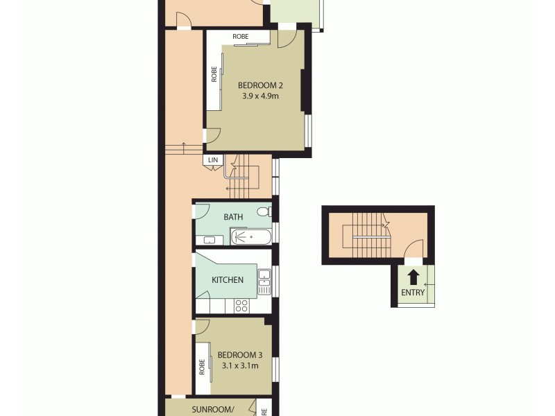 3/18 Lower Wycombe Rd, Neutral Bay NSW 2089 Floorplan