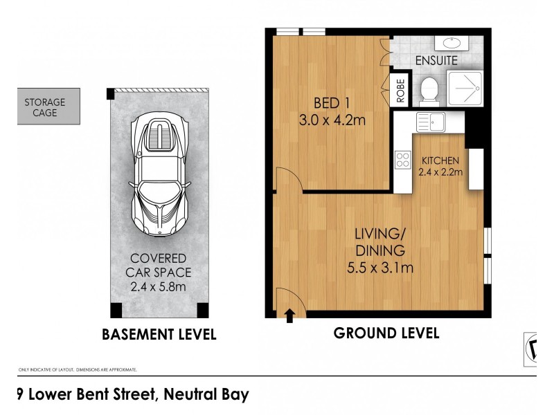 4/59 Lower Bent Street, Neutral Bay NSW 2089 Floorplan