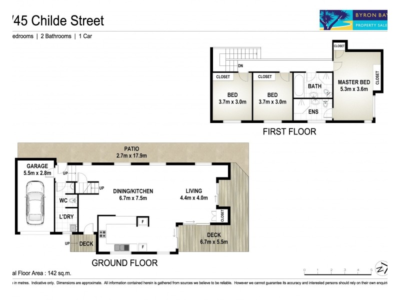 1/45 Childe Street, Byron Bay NSW 2481 Floorplan