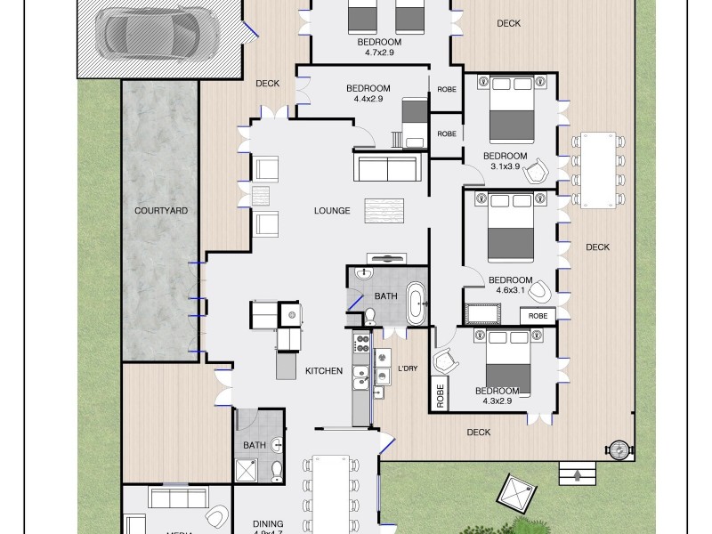 2 Milton Street, Byron Bay NSW 2481 Floorplan