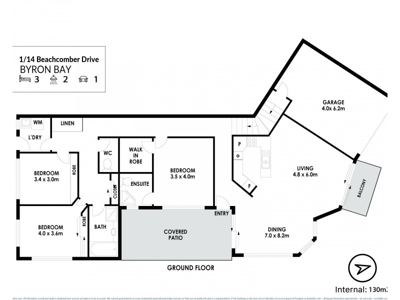 1/14 Beachcomber Drive, Byron Bay NSW 2481 Floorplan