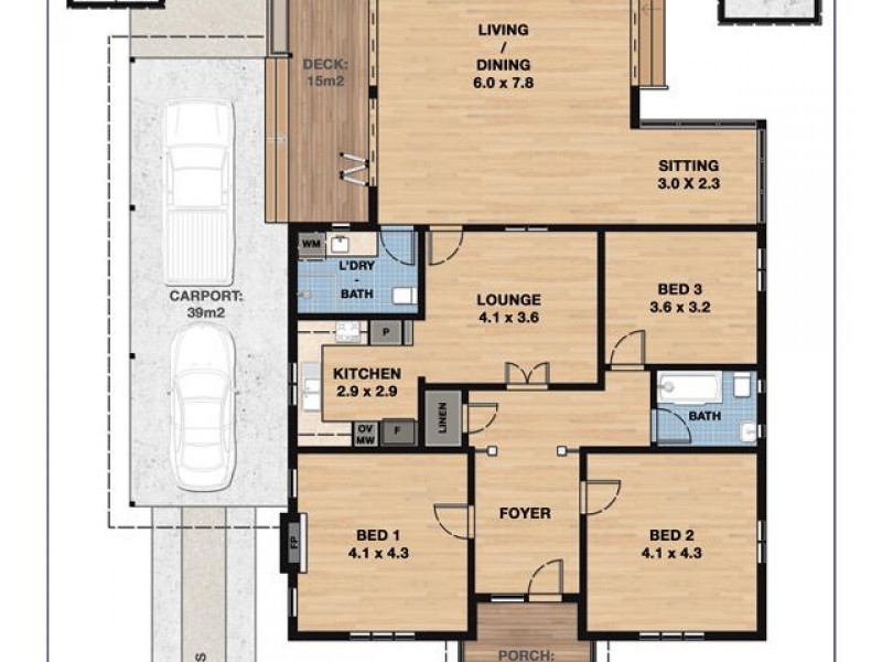 21 Carlyle Street, Byron Bay NSW 2481 Floorplan