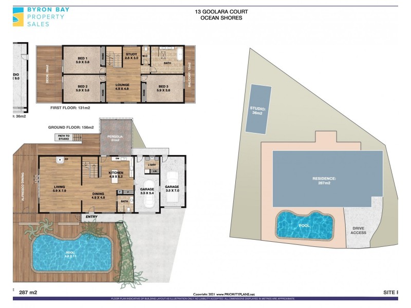 13 Goolara Court, Ocean Shores NSW 2483 Floorplan