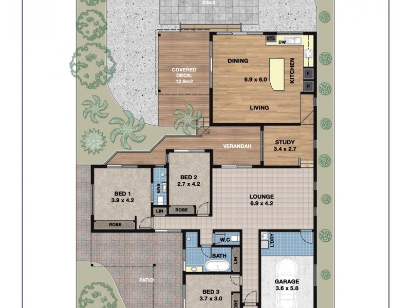 26 Bottlebrush Crescent, Suffolk Park NSW 2481 Floorplan