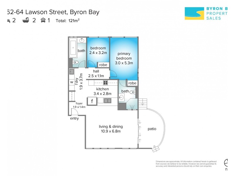 1E/62-64 Lawson, Byron Bay NSW 2481 Floorplan