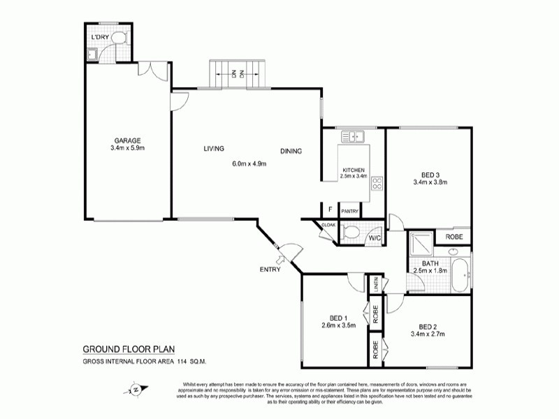 1b Hopkin Pl, Saratoga NSW 2251 Floorplan