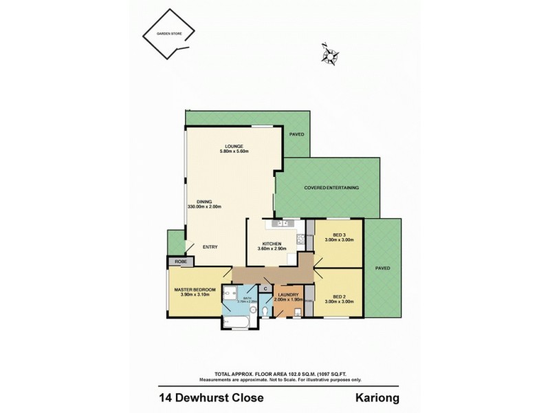 14 Dewhurst Close, Kariong NSW 2250 Floorplan