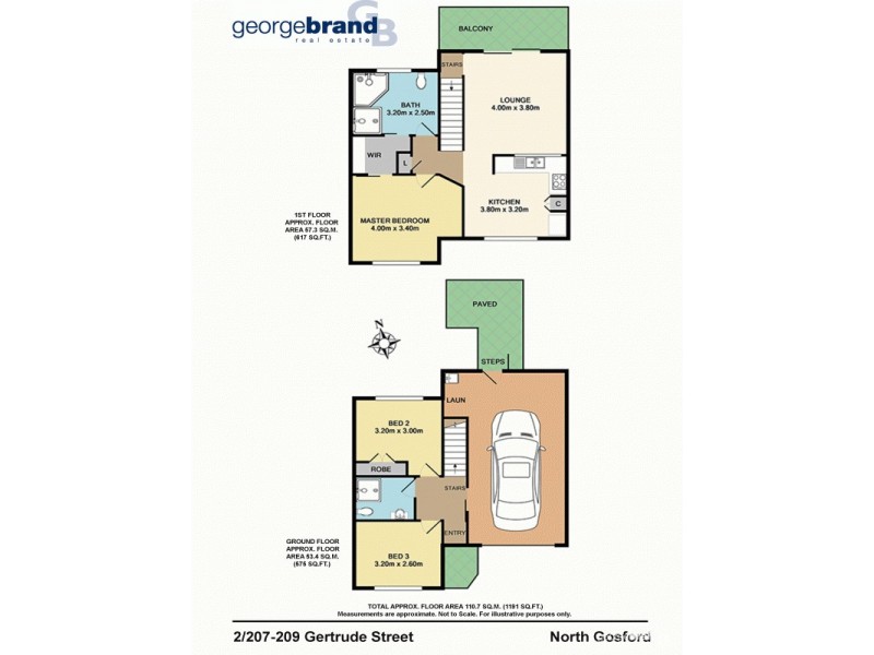 2/207-209 Gertrude Street, North Gosford NSW 2250 Floorplan
